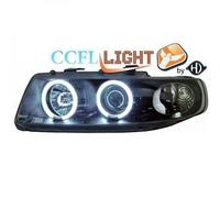 Faros Proyector CCFL LHD Par Claro Negro Seat Toledo León Typ1M 1999-04