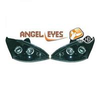 Faros Proyector LHD Par De Ojos De Ángel Claros Negros Ford Focus 01-04
