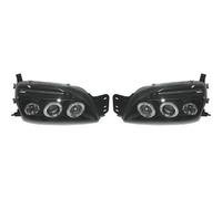 Faros Proyector LHD Par De Ojos De Ángel Negros Para Ford Fiesta 1995-02