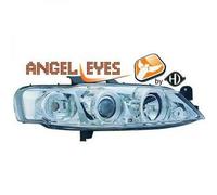 Faros Proyector LHD Par Ojos De Ángel Claro Cromo Vauxhall Vectra B 99-02