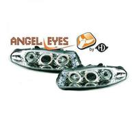 Faros Proyector LHD Par Ojos De Ángel Cristal Cromo H1 Rover 200 Serie 95-00