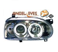 Faros Proyector LHD Par Ojos De Ángel Cromo H1 H1 Para VW Golf III 91-97