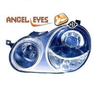 Faros Proyector RHD LHD Par Angel Eyes Claros Negros H7 H7 Para VW Polo 01-05