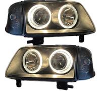 Faros Proyector RHD LHD Par Angel Eyes Claros Negros H7 H7 VW Polo 99-01 6N2