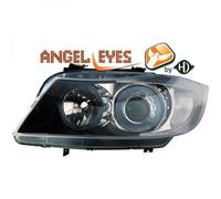 Faros Proyector RHD LHD Par De Ojos De Ángel Claros Negros H7 H7 Para BMW E90 91