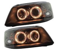 Faros Proyector RHD LHD Par De Ojos De Ángel Negros Para VW T5 2003-2010