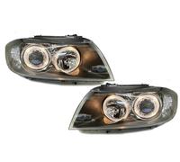Faros Proyector RHD LHD Par Ojos De Ángel Claros Negros Para BMW E90 91 05-08