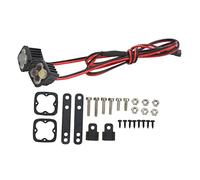 Faros RC para Axial SCX10 90046, focos LED inalámbricos para coches RC, kit de iluminación nocturna de 2 LED blancos brillantes con soportes ajustables para crawler 1/10 y Traxxas