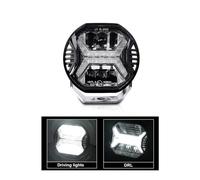Faros Trabajo Foco Trabajo Todoterreno Superbrillante, Barra Luces LED 12v Y 24v, Luz Blanca Y Ámbar Drl De 6000K Para Coche, SUV, 4x4, Barco, ATV, Faros LED Lámpara Conjunto(4inch White DRL)