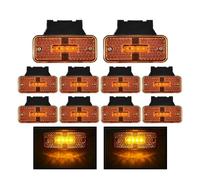 Faros Traseros 10 Luces De Posición Laterales para Camiones Lámpara LED De 24V para Camiones Luces Posición Remolque Piloto Trasero (Color : Amber)