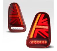 Faros Traseros Coche Luz Trasera Para Mini Para Cooper Para R50 Para R52 Para R53 Lámpara Trasera + Señal Giro Dinámica + Marcha Atrás + Lámpara LED Freno Piloto Posterior(Rojo)