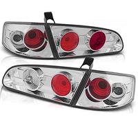 Faros traseros compatibles con Seat Ibiza 6L 2002-2008 Saloon y Hatchback GV-1972 - Juego completo de luces traseras (1 par), color cromado