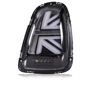 Faros Traseros Luces Traseras Estilo Coche Luz Trasera Para Mini Para Cooper Para R56 R57 R58 R59, Lámpara Trasera + Señal Giro Dinámica + Marcha Atrás + LED Freno Piloto Posterior(Clear black)