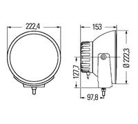 Faros universales HELLA 1F8007 560-731