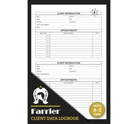 Farrier Client Data Logbook: Horseshoers Customer Information & Appointment Book With A-Z Alphabetic Tabs to Record Client Personal Details | 106 Pages For 208 Client