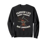 Farrier Life Hot Shoeing Humor Caballo Pezuña Granero Orgullo Sudadera