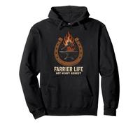 Farrier Life Hot Shoeing Humor Caballo Pezuña Granero Orgullo Sudadera con Capucha