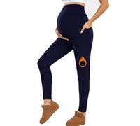 Farrobor Leggins Premama con Bolsillos Ropa Embarazada Mujer Pantalones Premama Cintura Alta Mallas Maternidad Elasticos