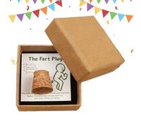 Fart Plug with Card - 1,97 x 1,97 pulgadas Práctica Jokes with Storage Box, for Adults Men Friends Family Party Social Gathering Family Holiday Celebration