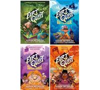 Fart Quest Series 4 Books Collection Set by Aaron Reynolds - Fart Quest, The Barf of the Bedazzler, The Dragon’s Dookie & The Troll’s Toe Cheese