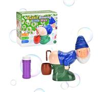 Farting Santa Bubble Machine, Automatic Bubble Machine, with 60ml Solution, Music & Flashing Lights,for Kids Girls Boys Family Fun at Poolside Yard Beach Games Party Carnival (B)