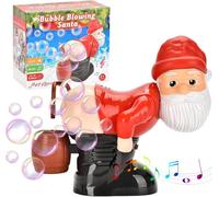 Farting Santa Bubble Machine,Funny Santa Bubble Blowing Machine,Electric Blowing Bubble Toy with Light and Music (Santa Claus)