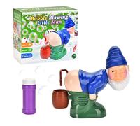 Farting Santa Bubble Machine, Funny Santa Bubble Blowing Machine with 60ml Solution, Automatic Farting Bubbles Toy with Lights and Music, Gifts for Children's Christmas, Birthdays, Parties (Style B)