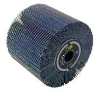 Cepillo de láminas abrasivas óxido de circonio, grano 120, 120 mm, 100 mm, para lijar madera o metal