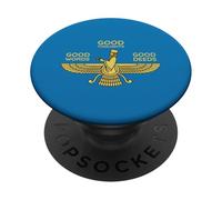 Farvahar Irán Sabiduría Persa Símbolo Zoroástrico Regalo Iraní PopSockets PopGrip Adhesivo