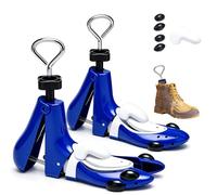 FARYODI 1 par de hormas para botas para hombre y mujer con calzador, 3/4 vías, para longitud y anchura ajustables, para zapatos de senderismo, botas y zapatillas, azul, M: für 39-42 Yards