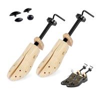 FARYODI Alquiler de zapatos para hombres, ampliador de zapatos de madera, zapata de pie esparcidor, esparcidor para hombre y mujer, para todo tipo de calzado, longitud y anchura ajustable, incluida