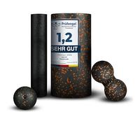 Fas Fit Juego de rodillos de espuma para fascia - Juego de rodillos de masaje y bolas de fascia - Rodillo para un entrenamiento eficaz de la fascia - Incluye póster, cuaderno de ejercicios