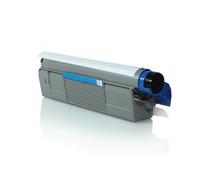 FasaWorld - Compatible Oki C610 Cyan Cartucho DE Toner 44315307 6.000 Páginas - OKI-OKT-C610CY-Genérico