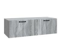 Fasba Armario para TV de Pared: Madera de ingeniería, 98x41x30 cm, Gris Sonoma, Capacidad de 60 kg FCGMZJ-898701ES