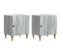 Fasba Cajonera de Noche Moderna para Dormitorio - Madera de Ingeniería, 43 x 34,5 x 50 cm, Estilo Elegante y Espacio de Almacenamiento FCGMZJ-894118ES