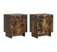 Fasba Cajonera de Noche Vintage Roble Ahumado - Almacenamiento Espacioso, Diseño Elegante, 43x34.5x50 cm FCGMZJ-893886ES