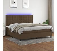 Fasba Cama Box Spring LED | Colchón de Muelles Ensacados | Cabecero Ajustable | Tira de Luz Colorida | Protector de Colchón Suave Modelo LYKLYD-3135224ES