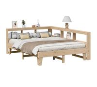 Fasba Cama con Estantería de Pino Macizo - 150x200 cm - Ahorra Espacio y Organiza Tu Dormitorio Modelo FCLYDZJ-3324535ES