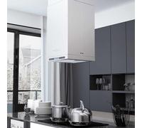 Fasba Campana Extractora de Isla Silenciosa y Potente para Cocina Moderna - Acero Inoxidable, 3 Velocidades, Filtro de Carbón, LED Modelo FCLRZJ-50661ES