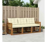 Fasba Juego de Muebles de Exterior de Madera Maciza de Acacia, Resistente a la Intemperie, Diseño Moderno y Modular, Ideal para Jardín, Terraza o Patio, Cómodo y Duradero para Relajación y Reuniones S