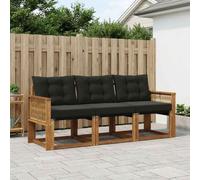 Fasba Juego de Muebles de Exterior de Madera Maciza de Acacia, Resistente a la Intemperie, Diseño Modular Moderno para Jardín, Terraza o Patio, Ideal para Relajarse y Reuniones Sociales