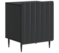 Fasba Mesa de Noche Vintage de Madera con Amplio Almacenamiento y Patas de Metal - Negro - 43 x 34,5 x 52 cm FCGMZJ-894337ES