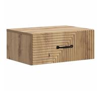 Fasba Mesita de Noche Moderna con Cajones, Roble Artisanal, 49x34.5x20 cm Espacios Pequeños y Dormitorios FCGMZJ-898633ES