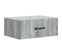 Fasba Mesita de Noche Moderna Gris Sonoma con Cajón, Madera de Ingeniería, 49x34,5x20 cm FCGMZJ-898627ES