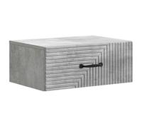 Fasba Mesitas de Noche Modernas con Cajones, Estilo Gris Hormigón, 49x34.5x20 cm Espacios Pequeños FCGMZJ-898621ES