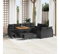Fasba Sofá de Jardín Modular 13 Piezas - Resistente a UV y Agua, Confort Superior, Estilo Moderno Modelo LYKLYD-3362314ES