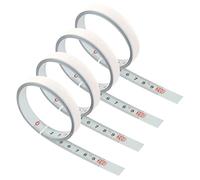 FASBET 4 cintas métricas autoadhesivas de 2 m, de izquierda a derecha, para pegar, cinta métrica autoadhesiva de metal para fresadora en T y sierra de mesa, herramienta de carpintería