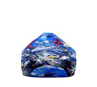 Fasbuy Puff 3D Mundo Submarino, Puff Gigante sin Relleno, Salon Bean Bag para Almacenaje, Puf Sofa de Color para Adultos y Niños Exteriores y Interiores (Étoiles de mer,130x150cm)