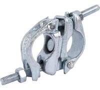 Fasceta para andamio, juntas giratorias de 360°, embrague doble, 48x48 mm, 2 piezas