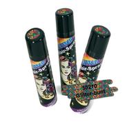 Fasching 30210 Hair Spray Glitter Multicolor, pelo Spray + purpurina + Color NEU/OVP